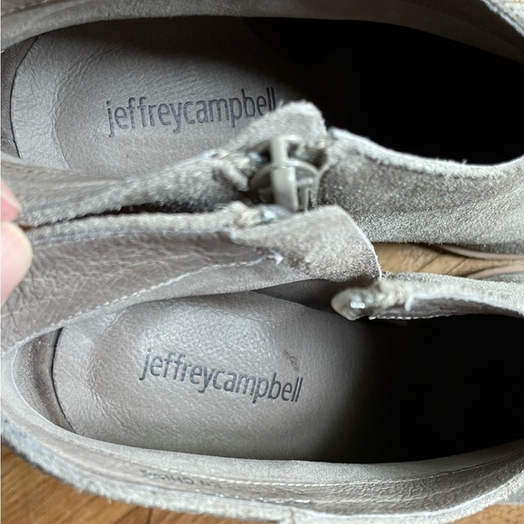Jeffrey Campbell Taupe Suede Heeled Bootie - Picture 4 of 12